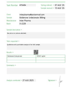 Intex Pharma EQ-300 (Boldenone Undecylenate)