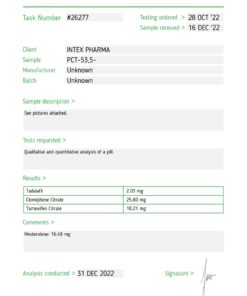 Intex Pharma PCT 100 tabs